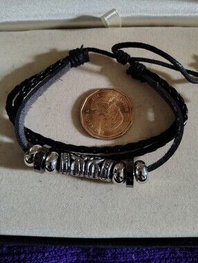 🚨 New Unisex Slipknot Leather & Guitar String Beaded Bracelet🚨